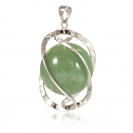 Pendentif spirale aventurine