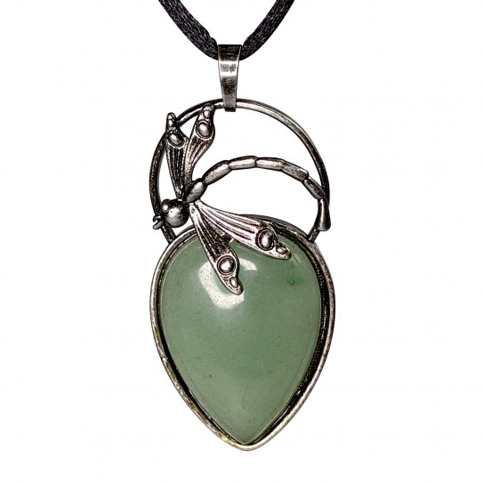 Pendentif libellule, Aventurine