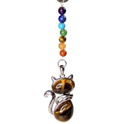 Porte-clé chat, Oeil de tigre
