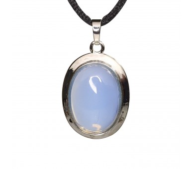 Pendentif ovale d'opalite