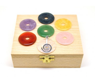 Coffret chakra, 7 donuts 30mm