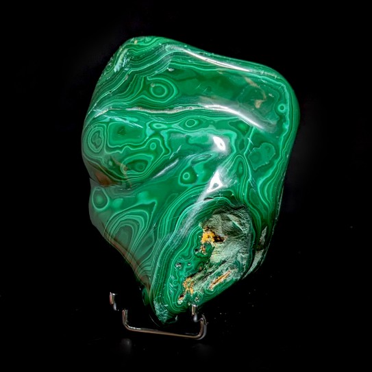 Malachite polie, Congo, 296 grammes.