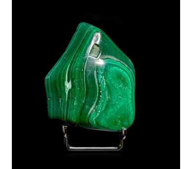Malachite polie, Congo, 357 grammes.