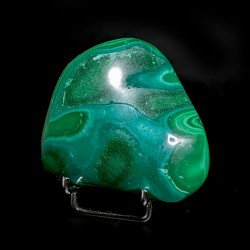 Malachite polie, Congo, 357 grammes.