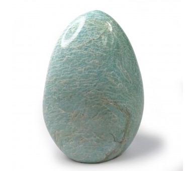 Amazonite polie, forme libre, pièce unique, 700 grammes