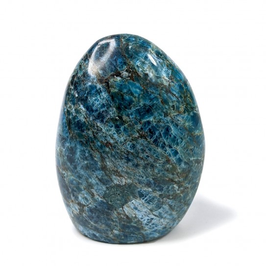 Apatite polie, forme libre, pièce unique, 495 grammes