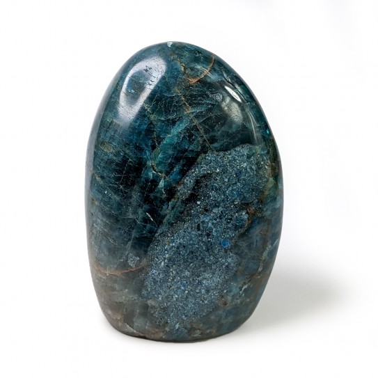 Apatite polie, forme libre, pièce unique, 675 grammes