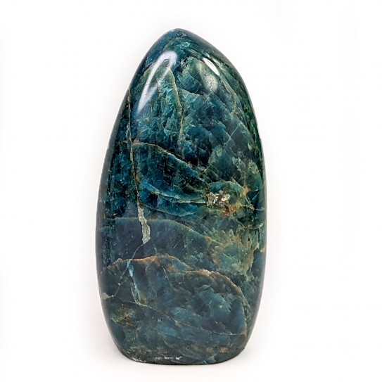 Apatite polie, forme libre, pièce unique, 839 grammes