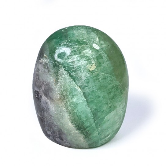 Fluorite polie, forme libre, pièce unique, 597 grammes