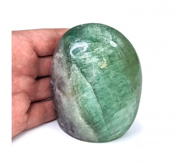 Fluorite polie, forme libre, pièce unique, 597 grammes