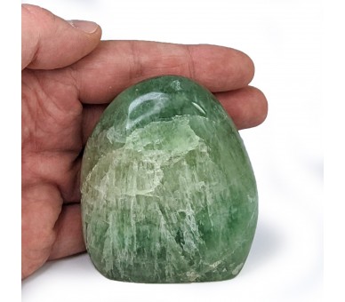 Fluorite polie, forme libre, pièce unique, 277 grammes