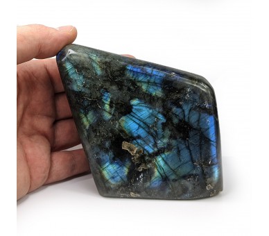 Labradorite polie, forme libre, pièce unique, 729 grammes