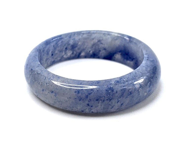 Bague Pierre fine Aventurine bleue 5 mm