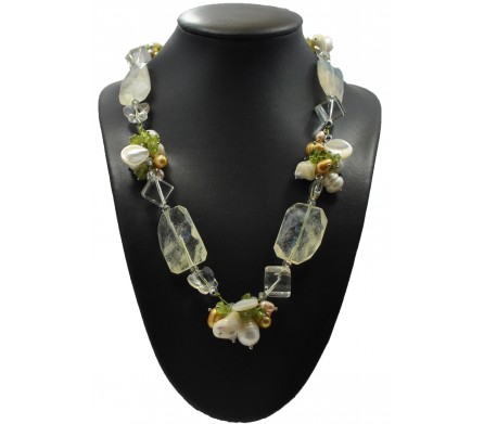 Collier fantaisie verre