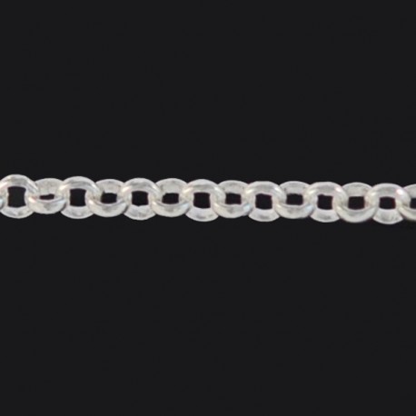 Chaîne argent 70 cm (maille forçat)