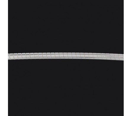 Chaine argent 45 cm (maille miroir bombé)