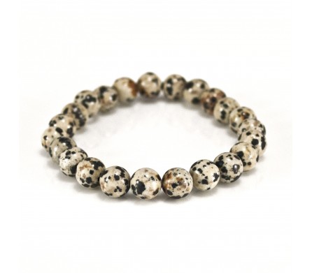 Bracelet jaspe dalmatien