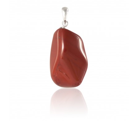 Pendentif jaspe rouge