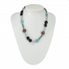 Collier Pierre Anne, Turquoise et Onyx