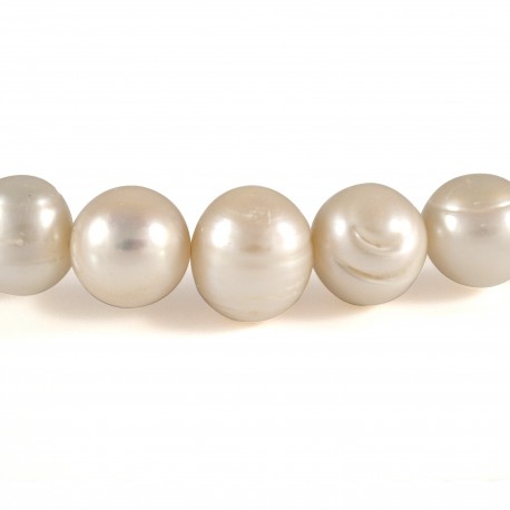 Bracelet perles blanches